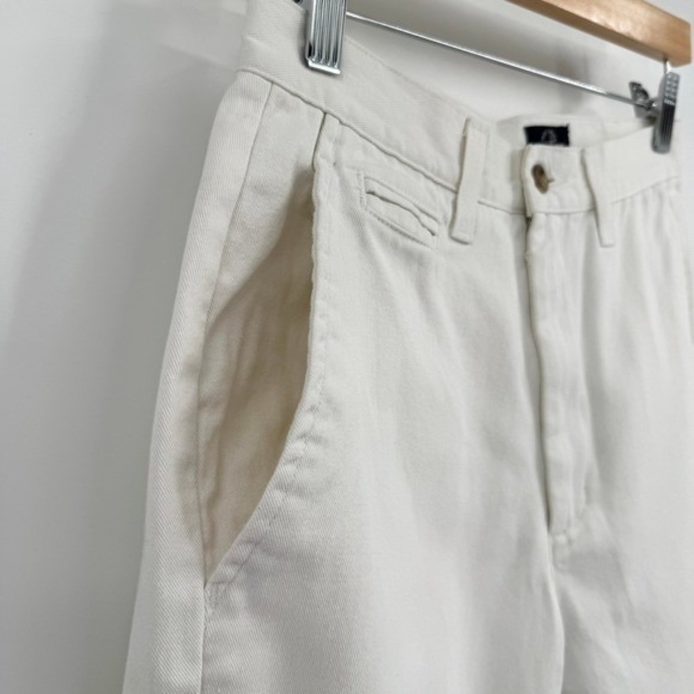 Dockers Vtg High-Waisted Tapered Women's White Trousers Sz 6 - Picture 3 of 16